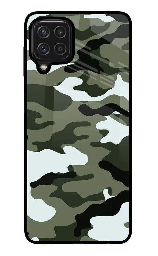 Camouflage Samsung M32 Glass Case