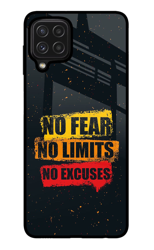 No Fear No Limits No Excuse Samsung M32 Glass Case