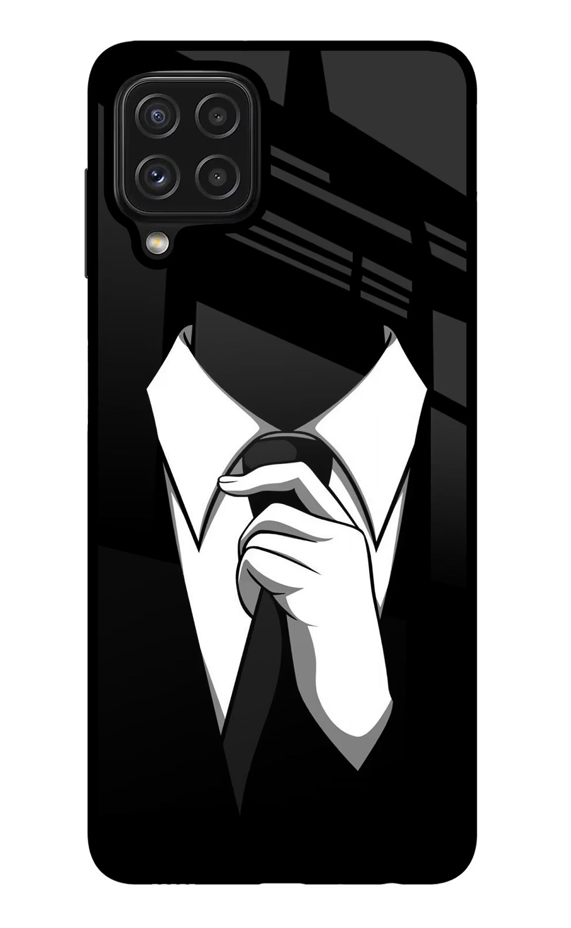 Black Tie Samsung M32 Glass Case