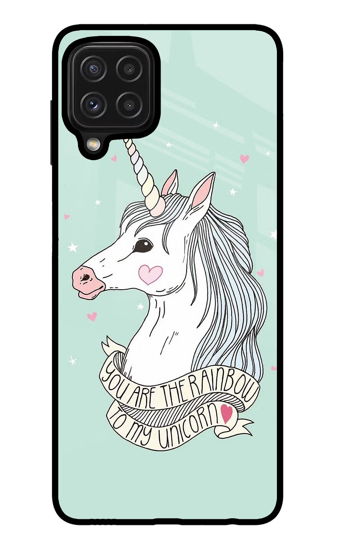 Unicorn Wallpaper Samsung M32 Glass Case