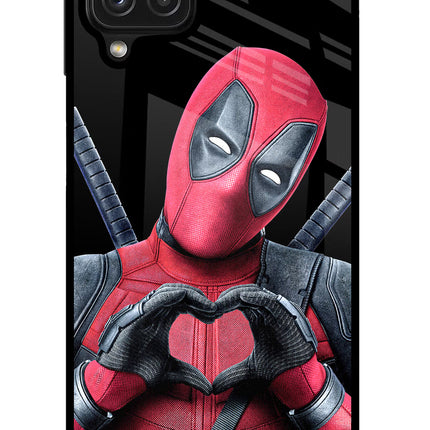 Deadpool Samsung M32 Glass Case Back Cover by Casekaro