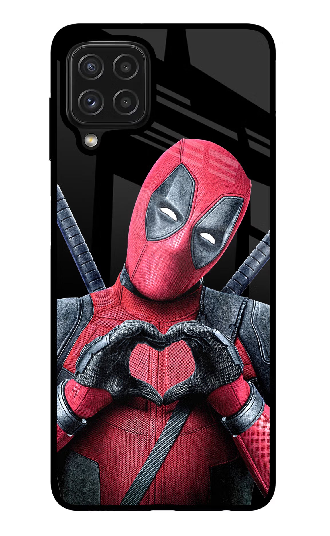 Deadpool Samsung M32 Glass Case