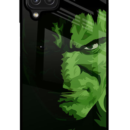 HULK Samsung M32 Glass Case Back Cover by Casekaro