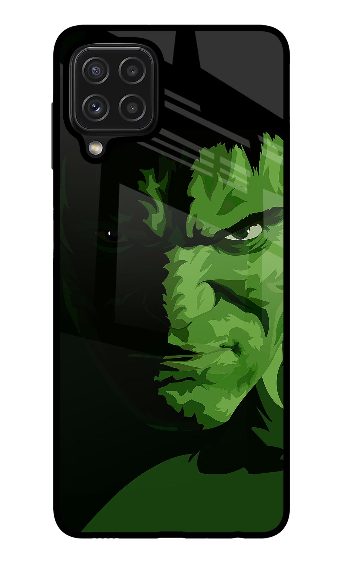 HULK Samsung M32 Glass Case Back Cover by Casekaro