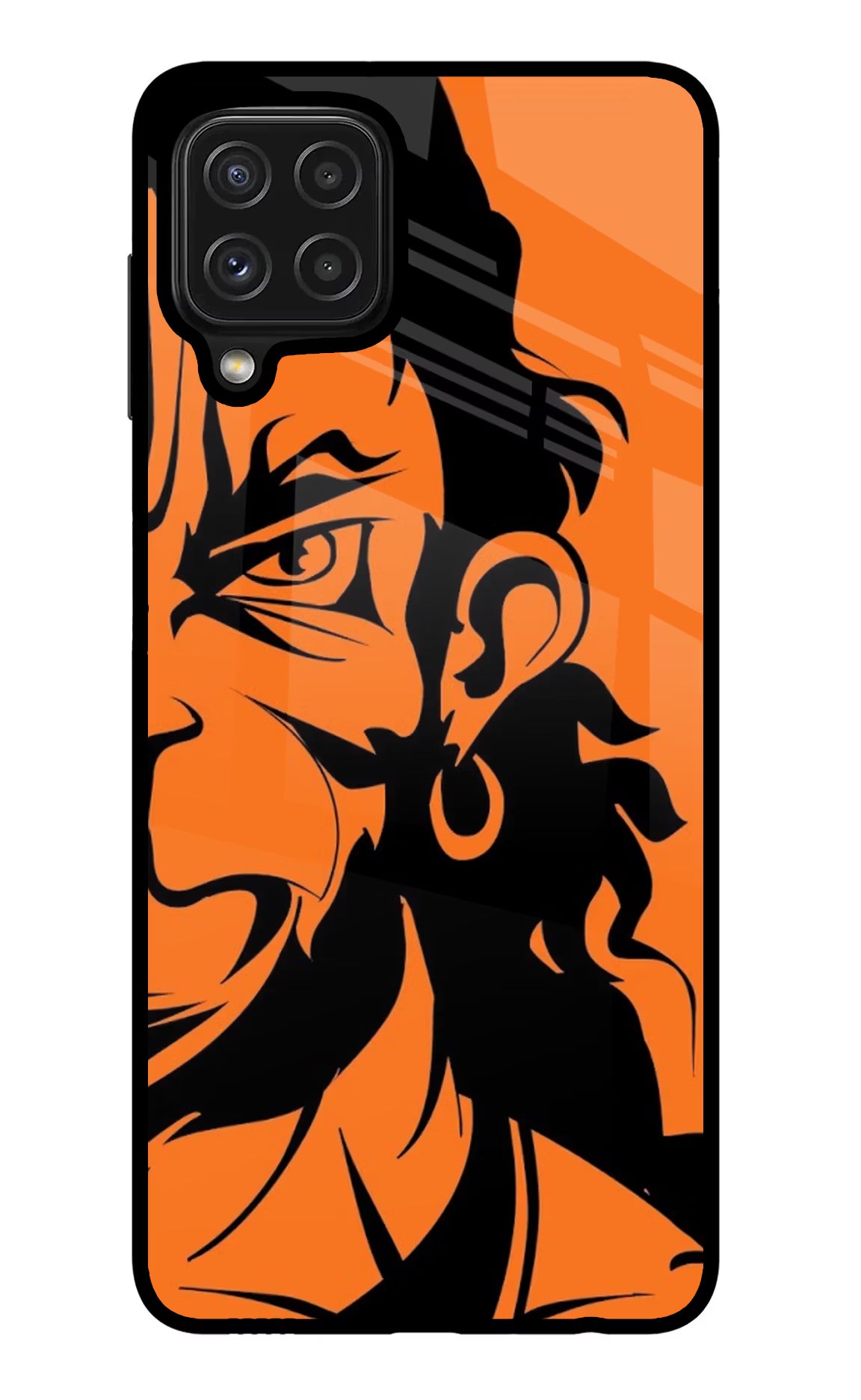 Hanuman Samsung M32 Glass Case Back Cover by Casekaro