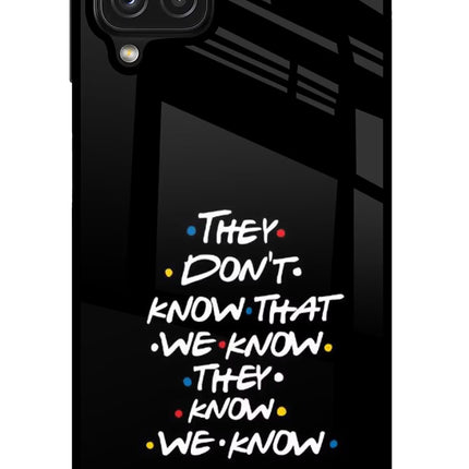 FRIENDS Dialogue Samsung M32 Glass Case