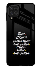 FRIENDS Dialogue Samsung M32 Glass Case