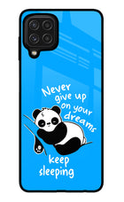 Keep Sleeping Samsung M32 Glass Case Back Cover by Casekaro