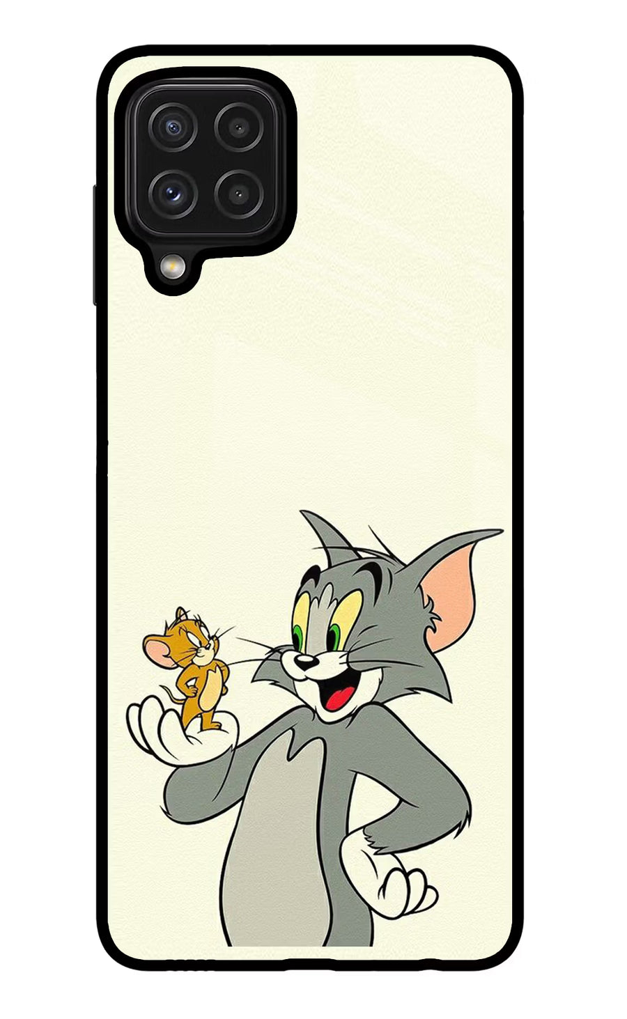 Tom & Jerry Samsung M32 Back Cover, Glass case