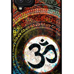 Om Cultural Samsung M32 Glass Case