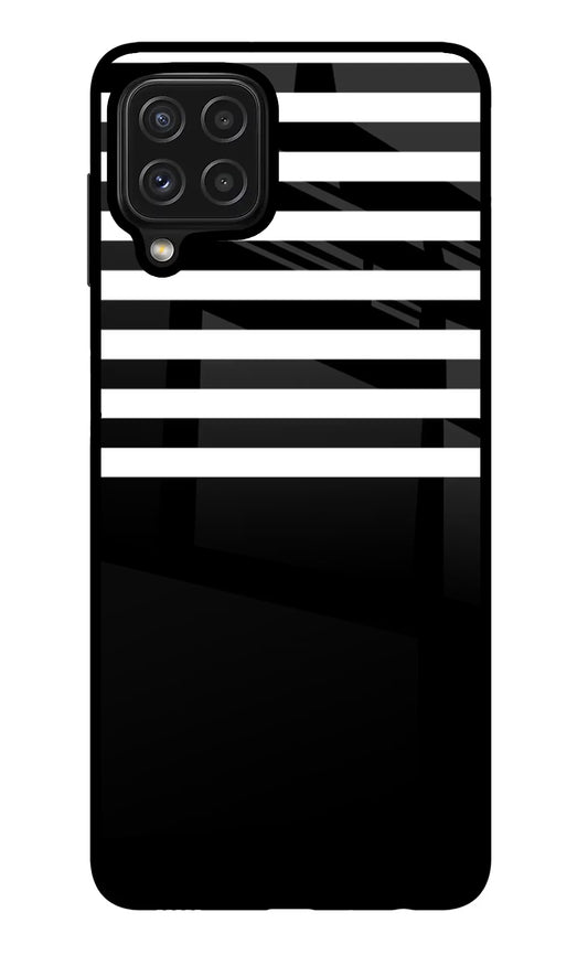 Black and White Print Samsung M32 Glass Case
