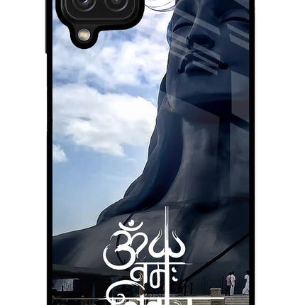 Om Namah Shivay Samsung M32 Glass Case Back Cover by Casekaro
