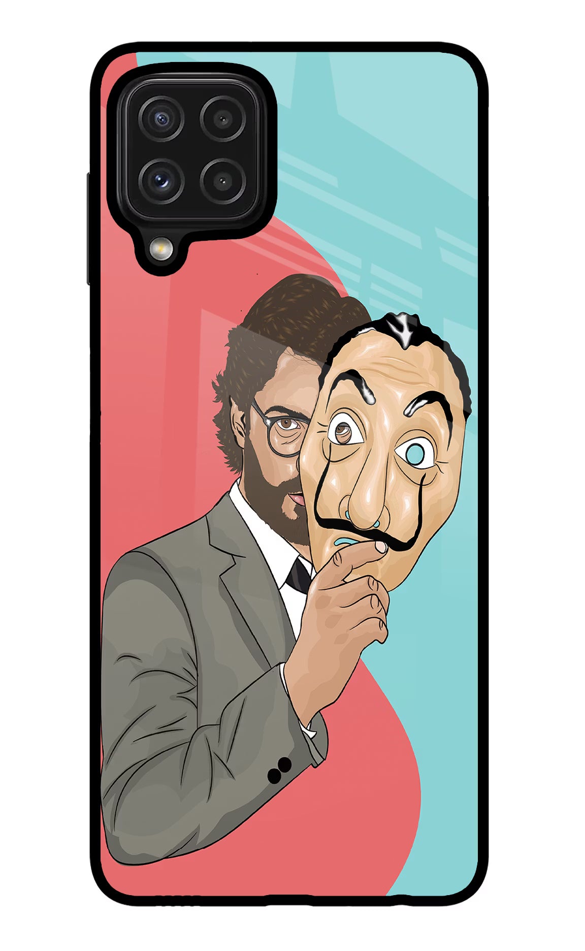 Professor Samsung M32 Glass Case Back Cover by Casekaro