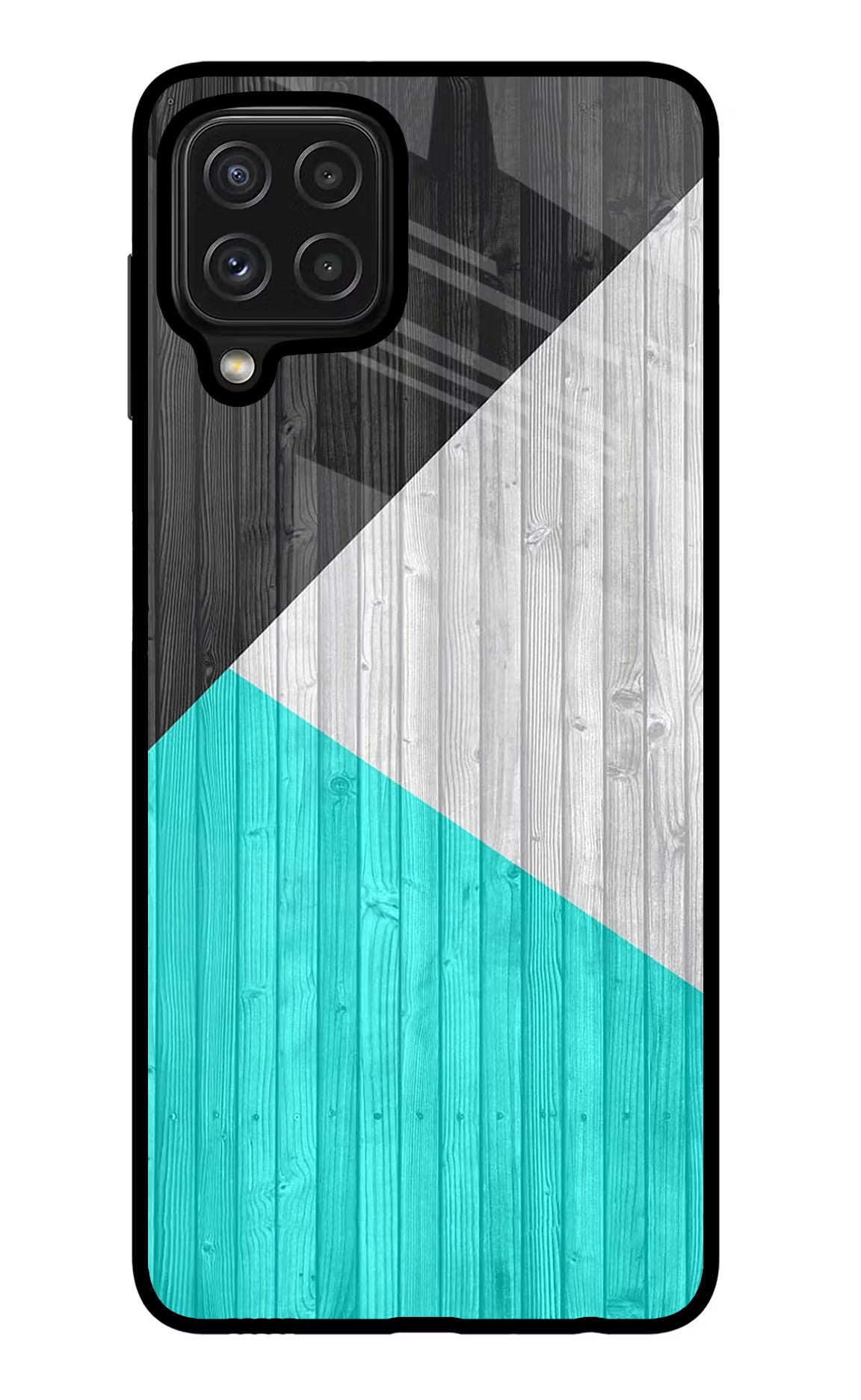 Wooden Abstract Samsung M32 Glass Case