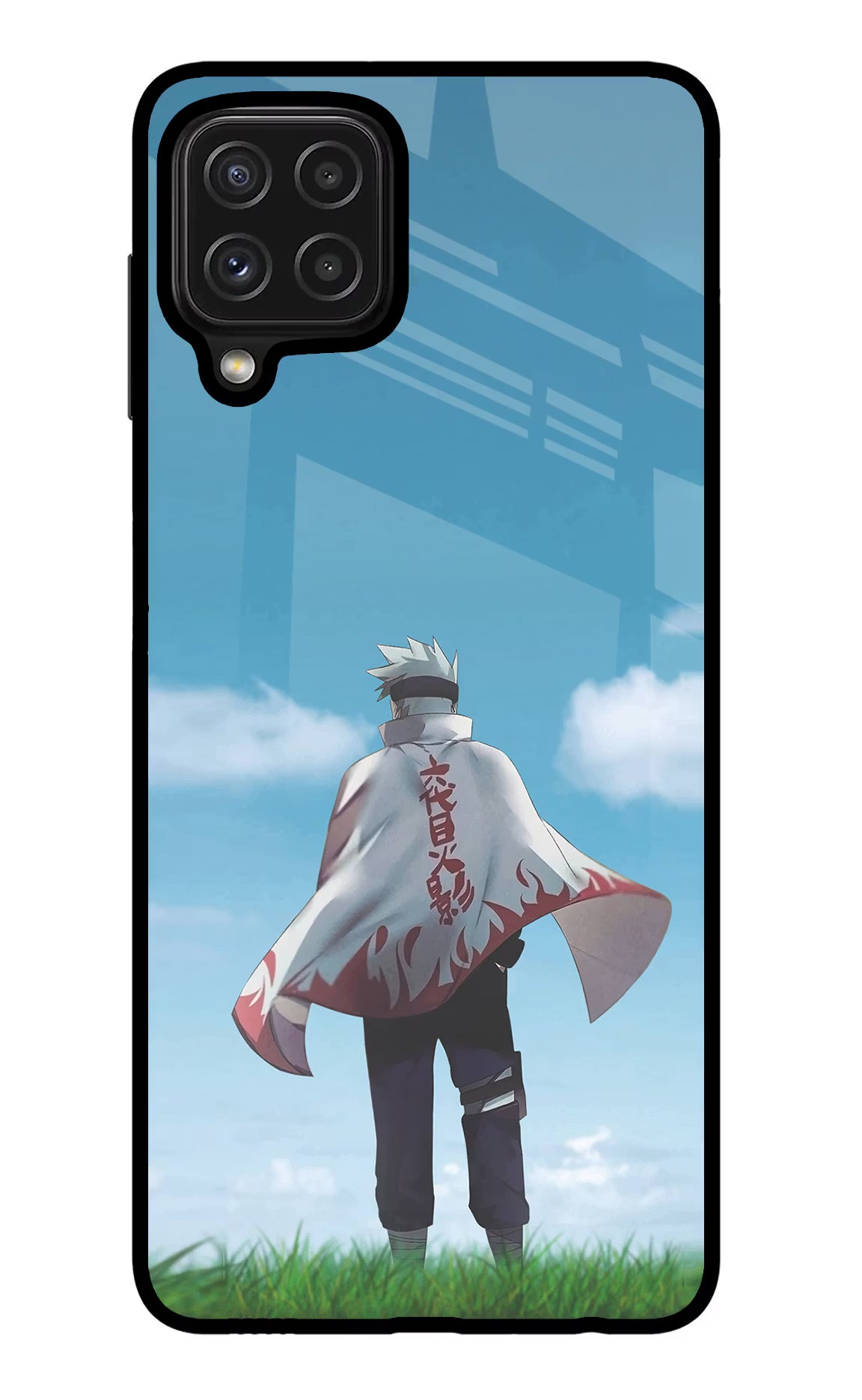 Kakashi Samsung M32 Glass Case Back Cover by Casekaro