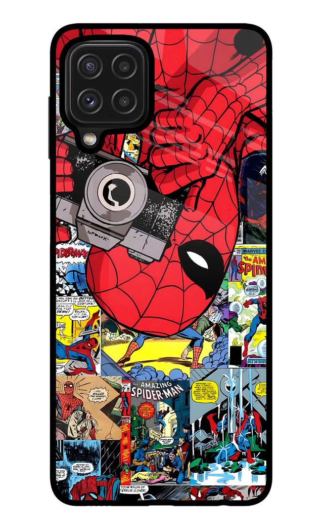 Spider Man Samsung M32 Glass Case