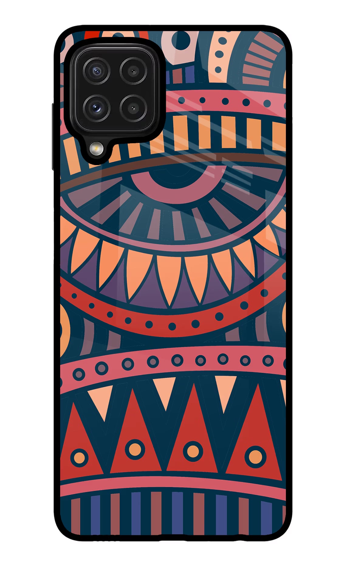 African Culture Design Samsung M32 Glass Case