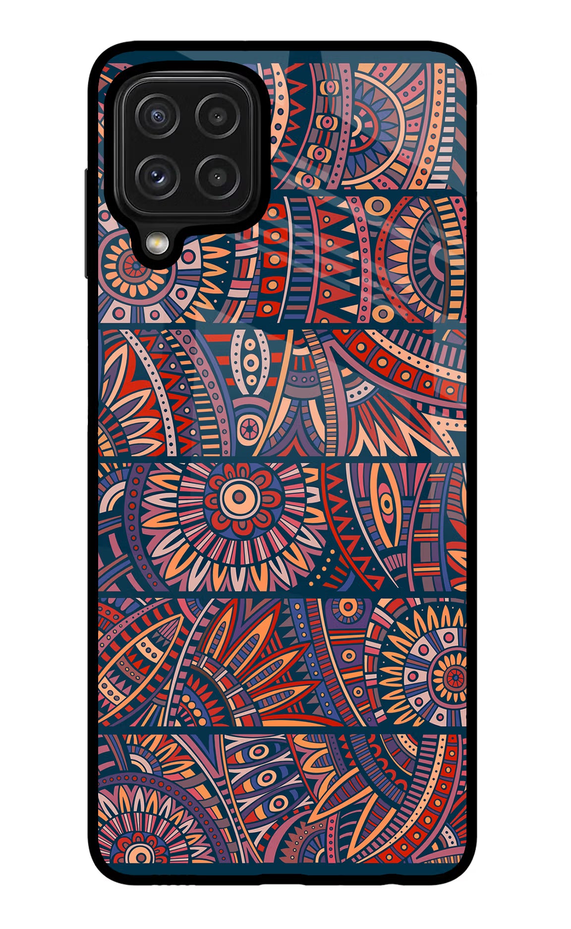 African Culture Design Samsung M32 Glass Case Back Cover by Casekaro