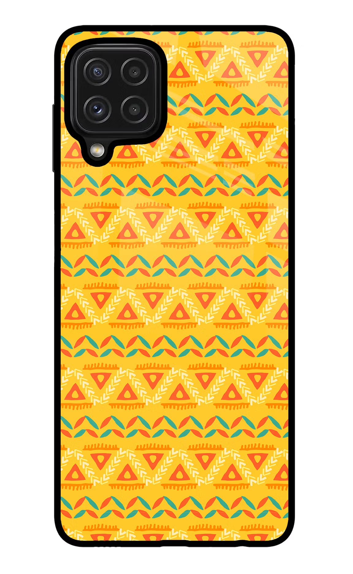 Tribal Pattern Samsung M32 Glass Case