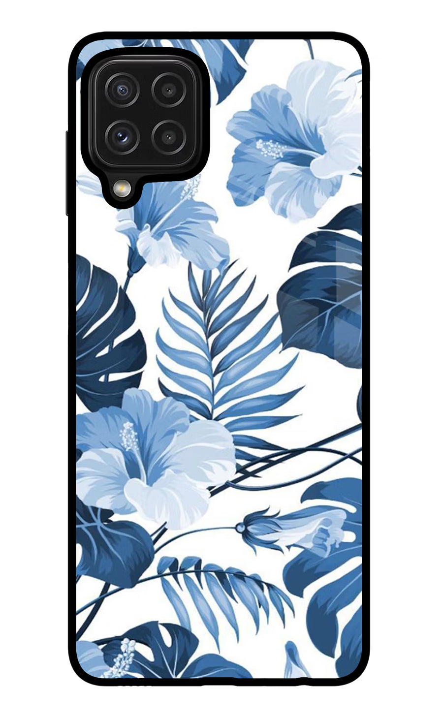 Fabric Art Samsung M32 Back Cover, Glass case