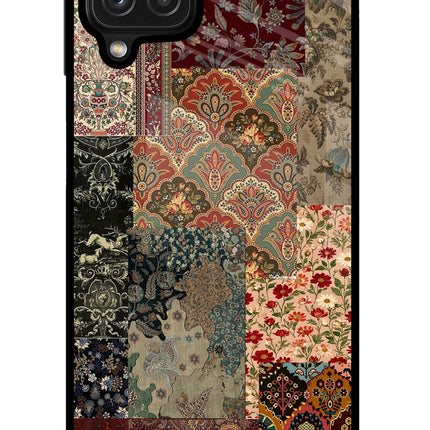 Desi Print Samsung M32 Glass Case Back Cover by Casekaro