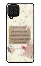 Hopeless Romantic Samsung M32 Glass Case