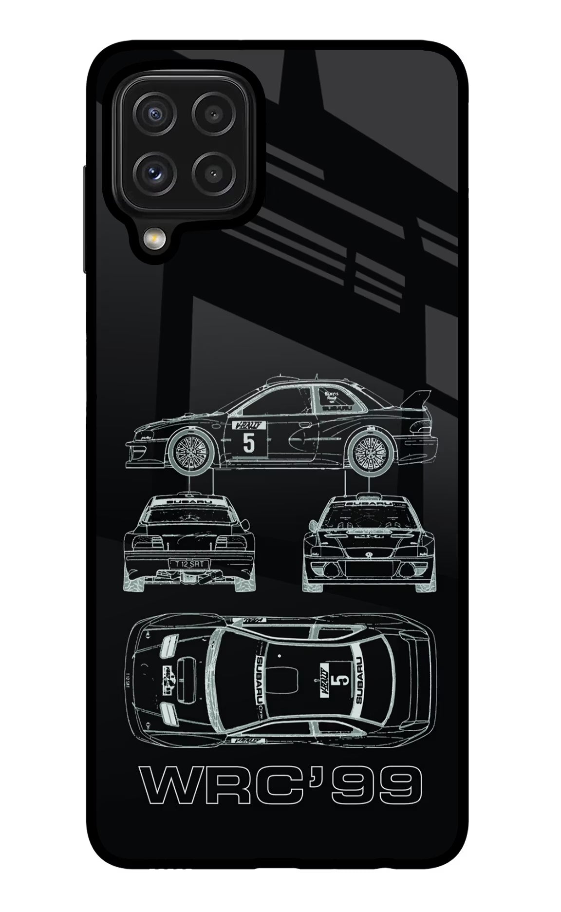 WRC'99 Samsung M32 Glass Case Back Cover by Casekaro