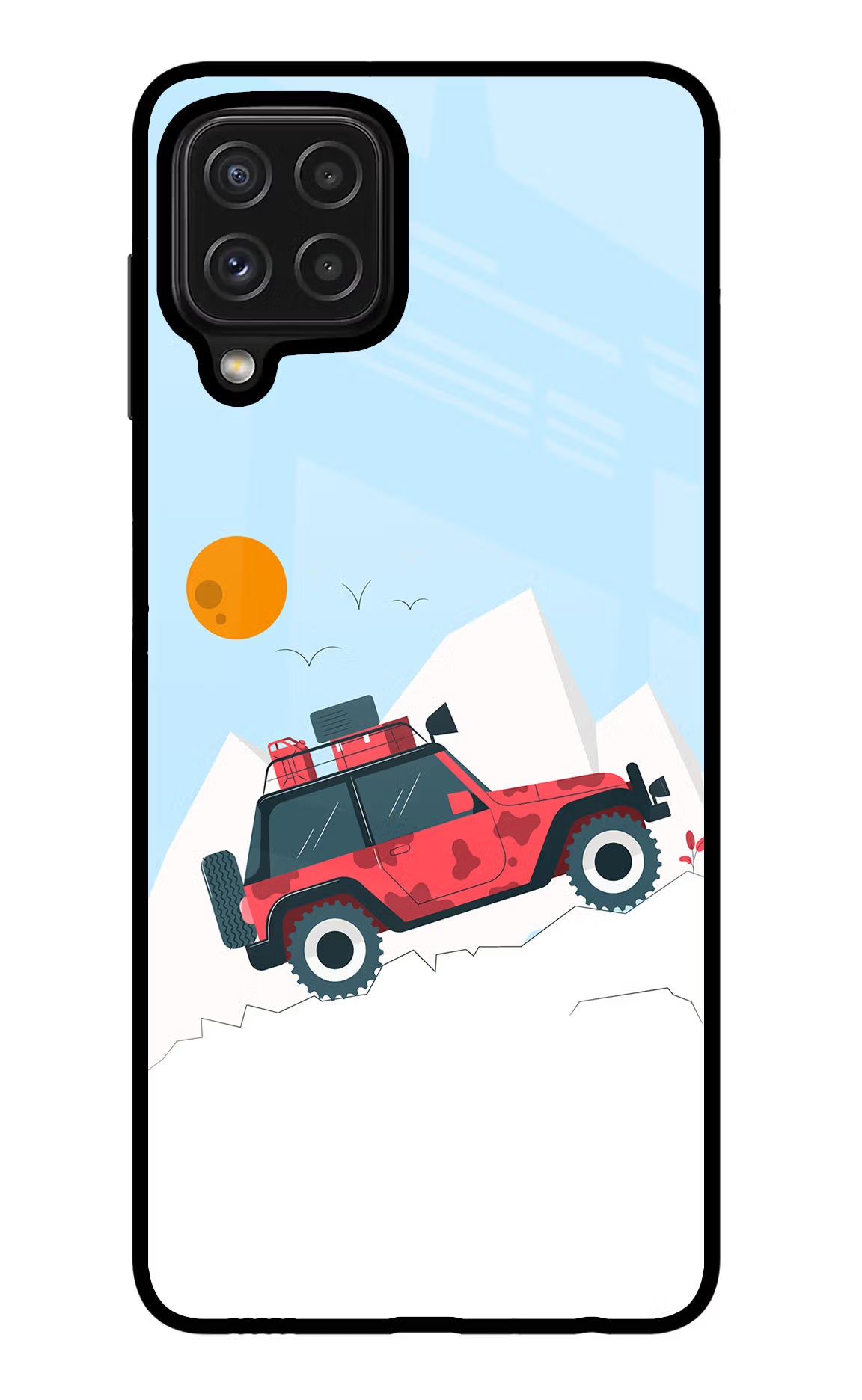 Mountain Trail Beast Samsung M32 Glass Case