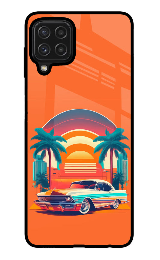 Palm Drive 80s Samsung M32 Glass Case