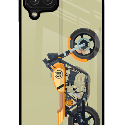 Vertical Speedster Samsung M32 Glass Case
