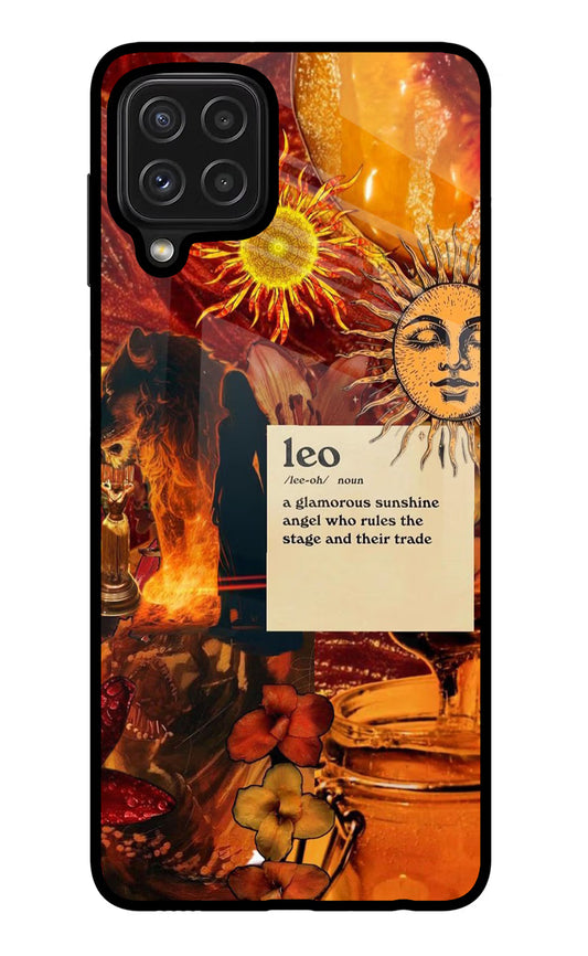 Leo Zodiac Samsung M32 Glass Case