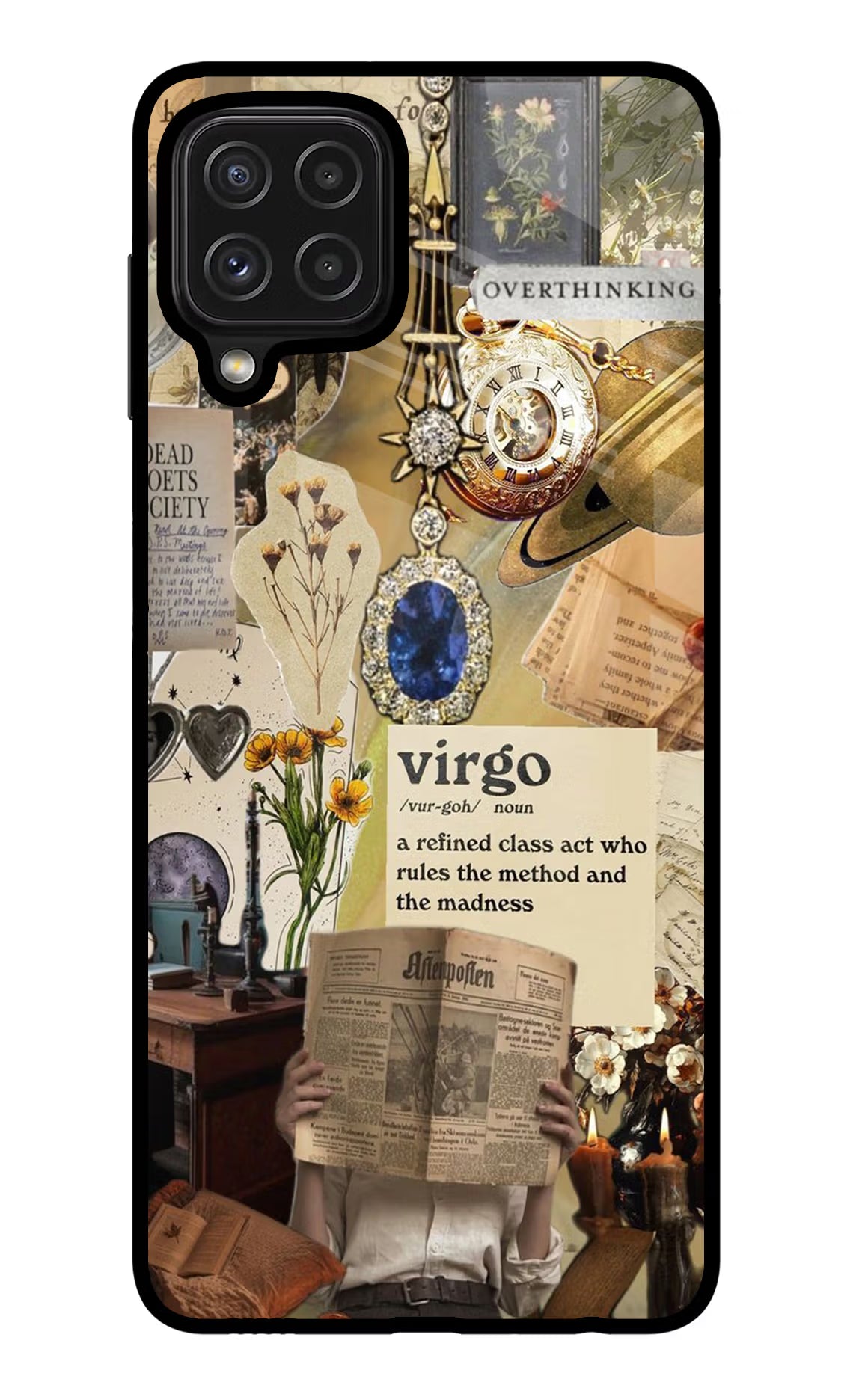 Virgo Zodiac Samsung M32 Glass Case Back Cover by Casekaro