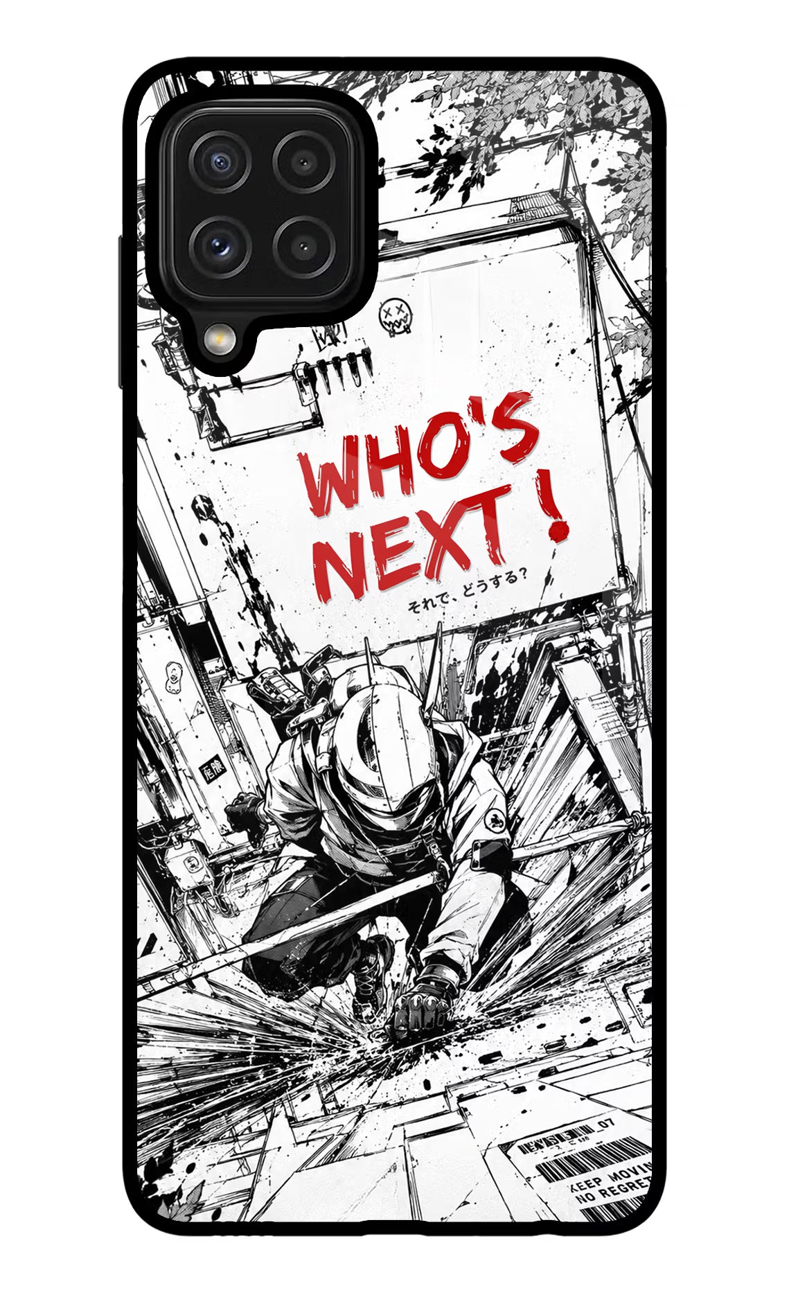 Who's Next Samsung M32 Glass Case Back Cover by Casekaro