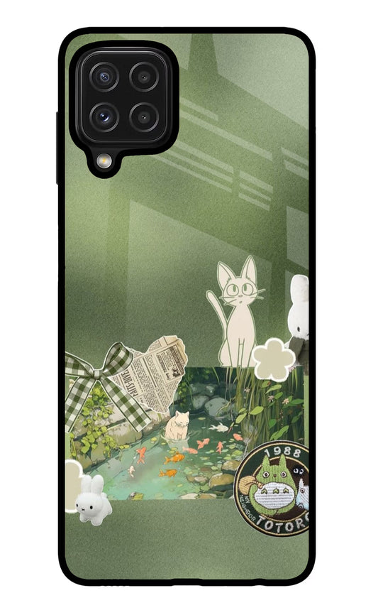 Aesthetic anime Samsung M32 Glass Case