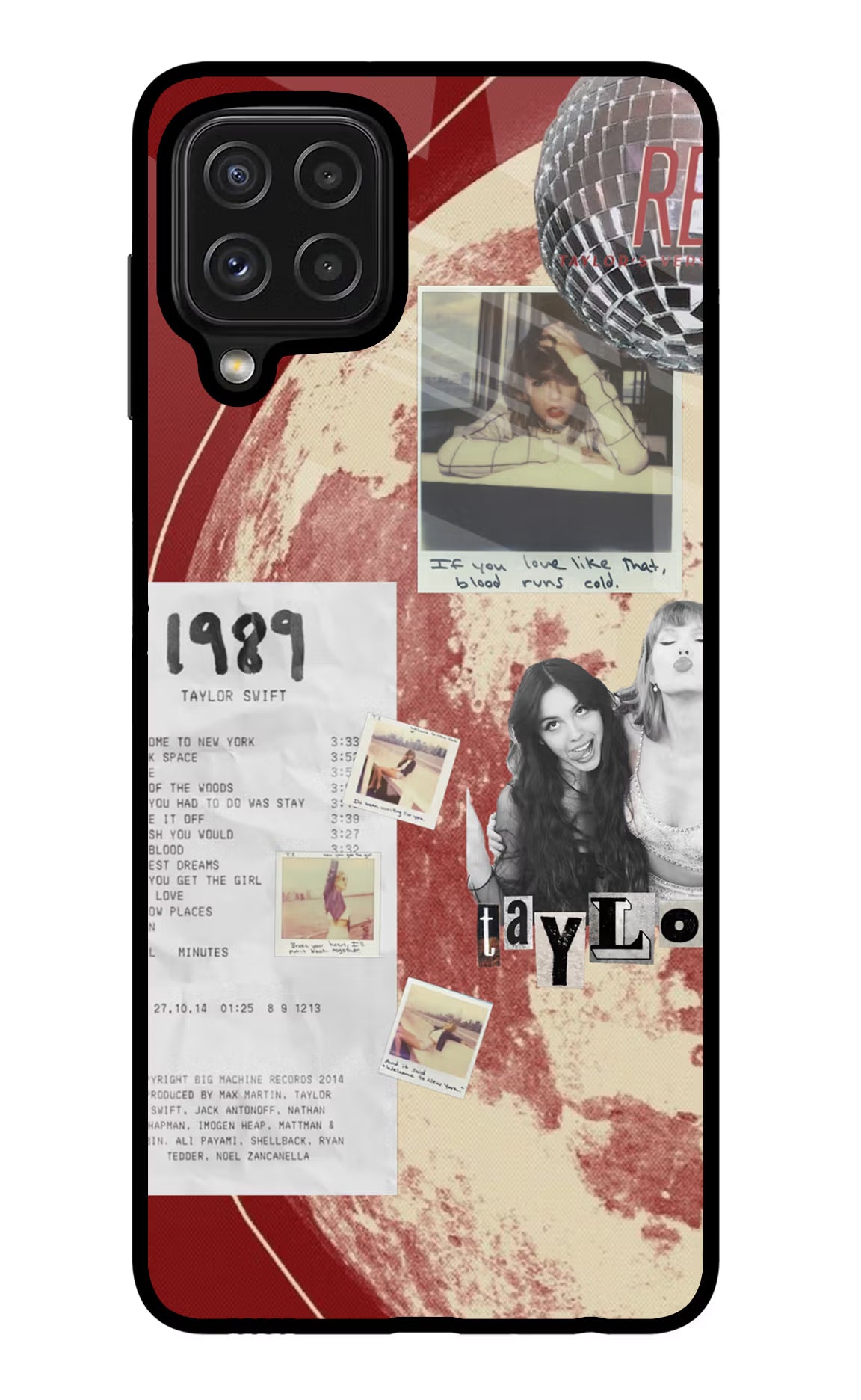 Taylor Swift Samsung M32 Glass Case