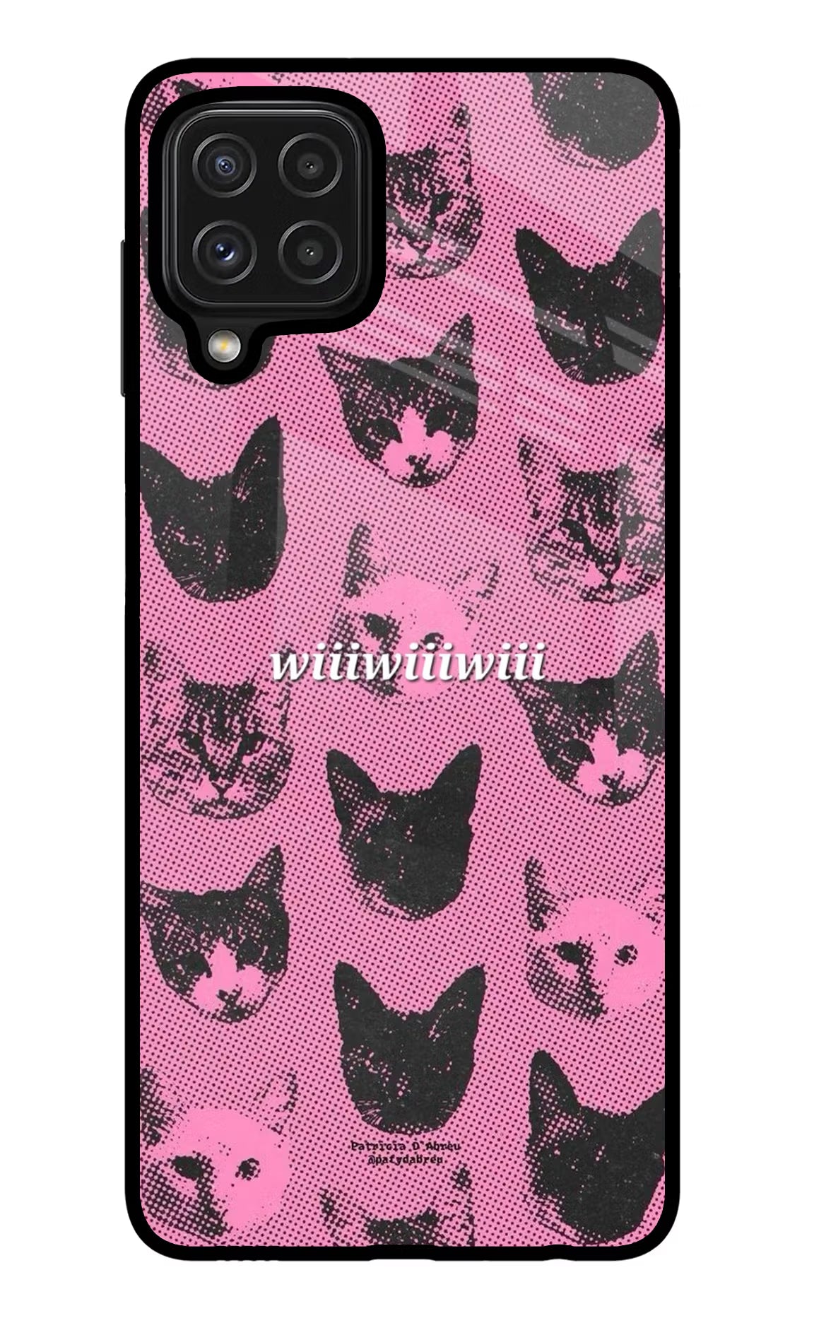 Pink Cats Samsung M32 Glass Case