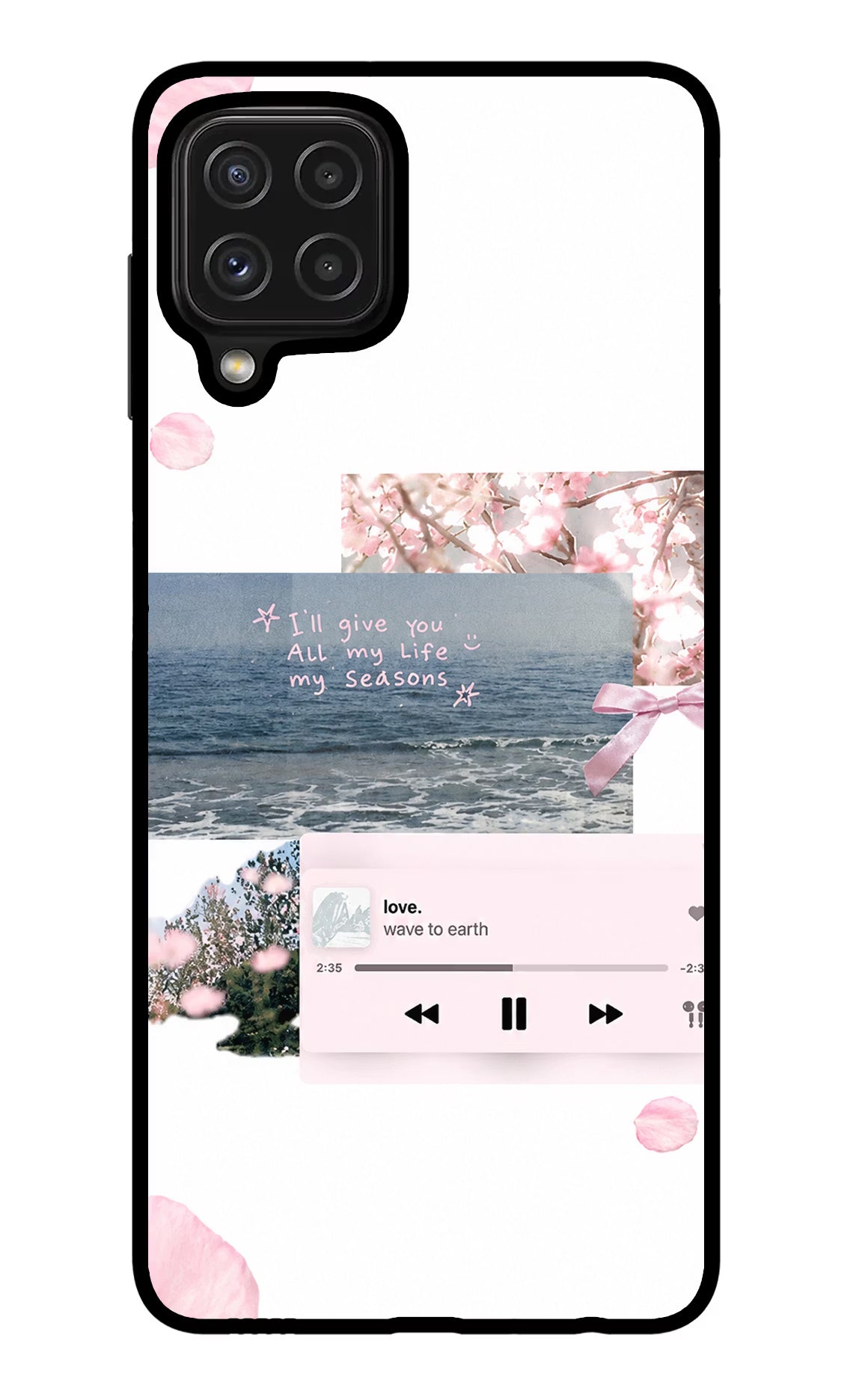 Wave to earth Samsung M32 Glass Case
