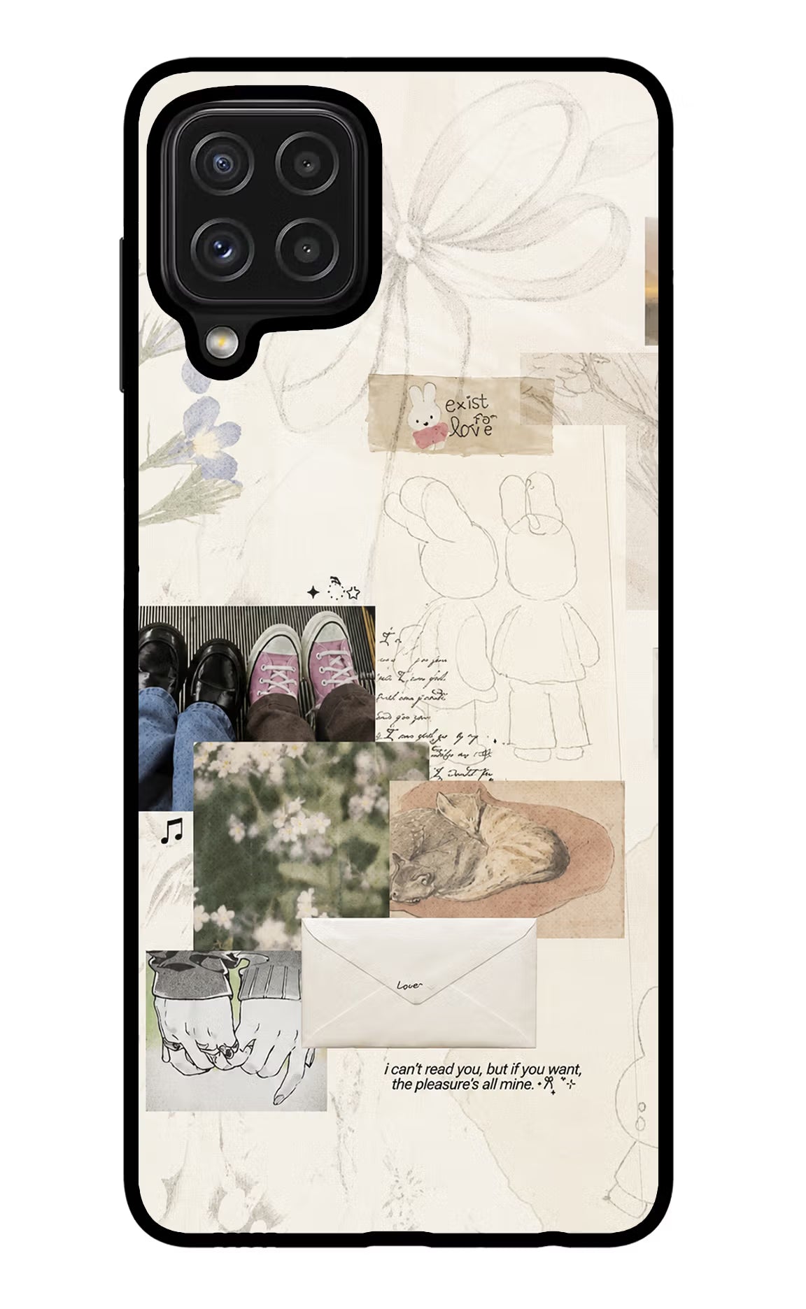 Soft Aesthetic Samsung M32 Glass Case