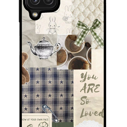 Cookie Samsung M32 Glass Case Back Cover by Casekaro