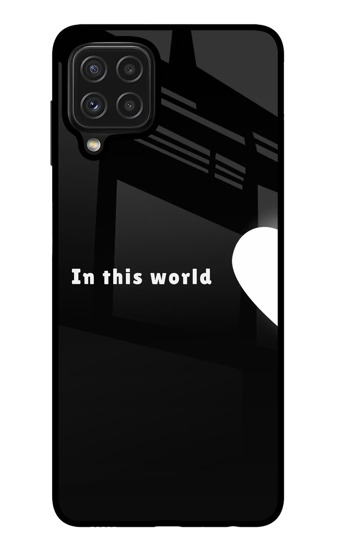 This World Samsung M32 Glass Case