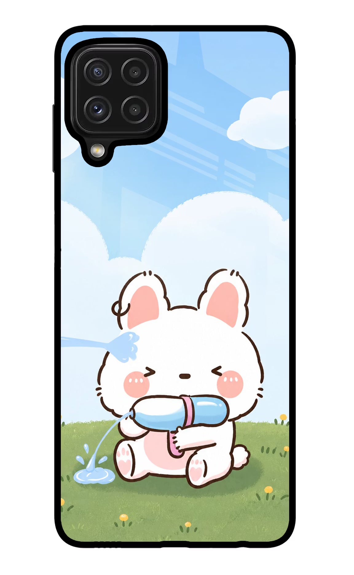 Bunny Treat Samsung M32 Glass Case