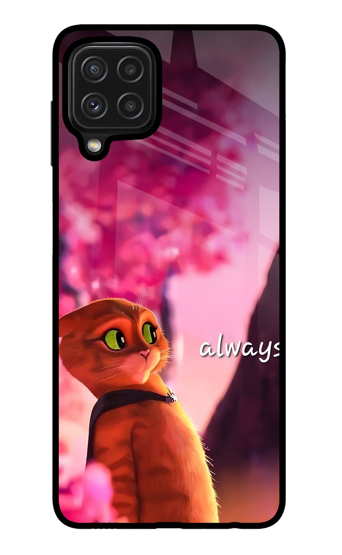 Always Cat Samsung M32 Glass Case