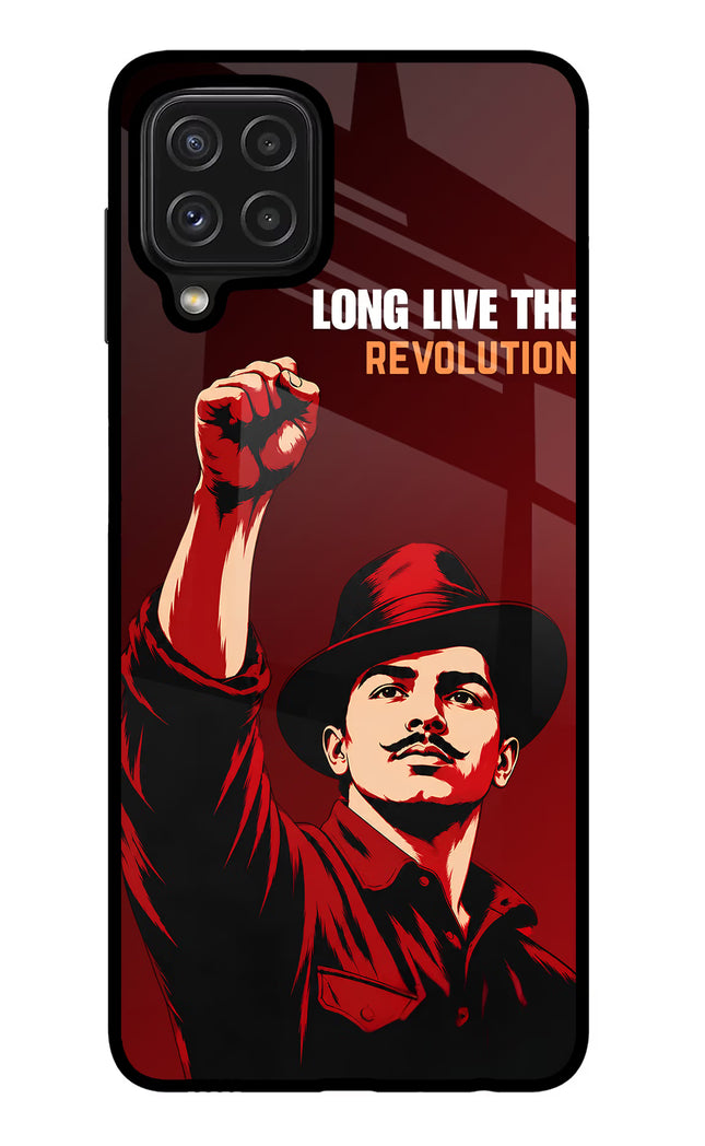 Bhagat Singh Revolution Samsung M32 Glass Case