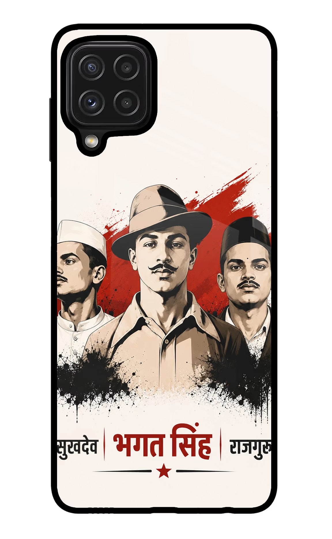 Sardar Patel Iron Will Samsung M32 Glass Case