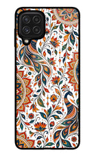 White Mayura Samsung M32 Glass Case