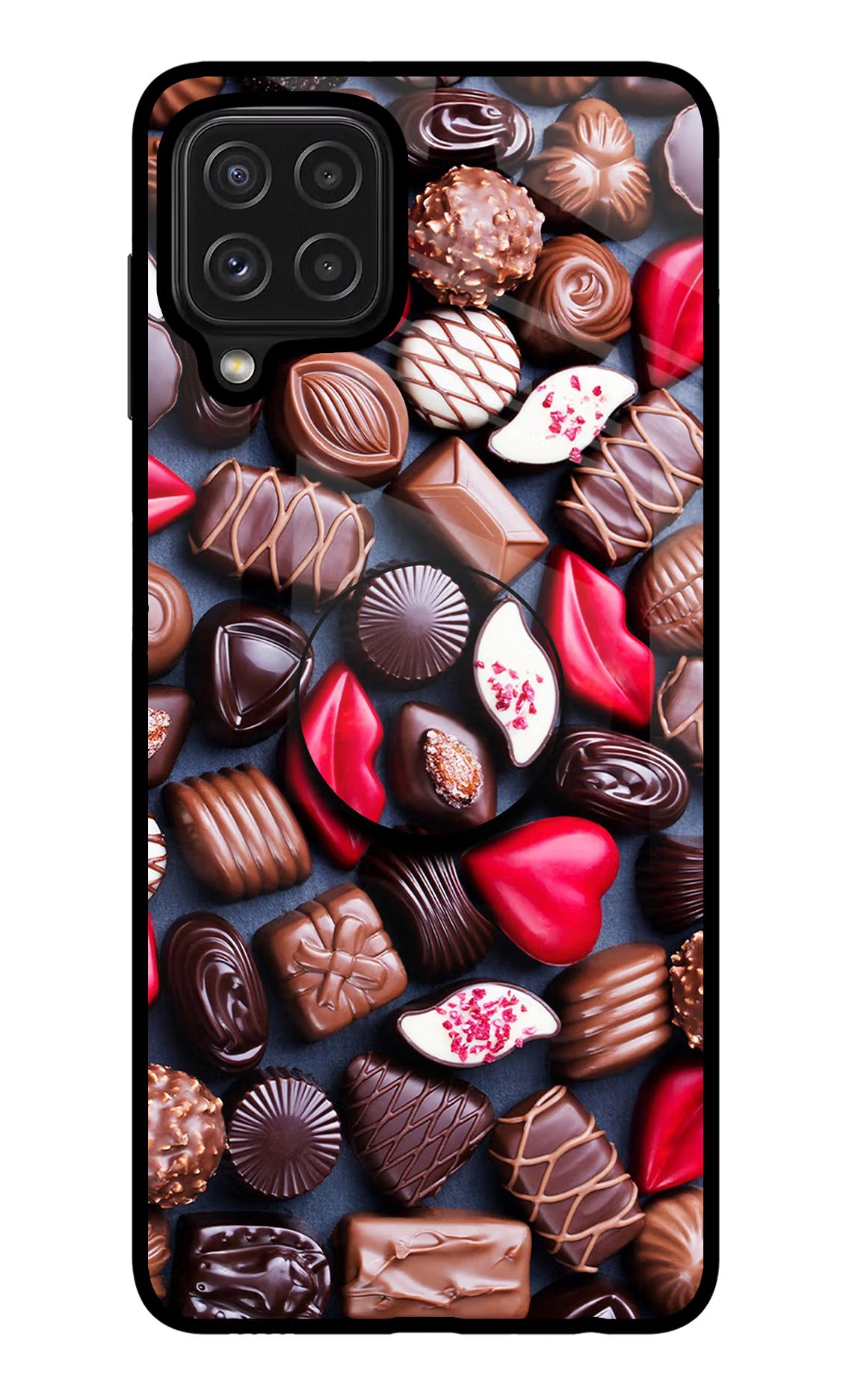 Chocolates Samsung M32 Pop Case by Casekaro