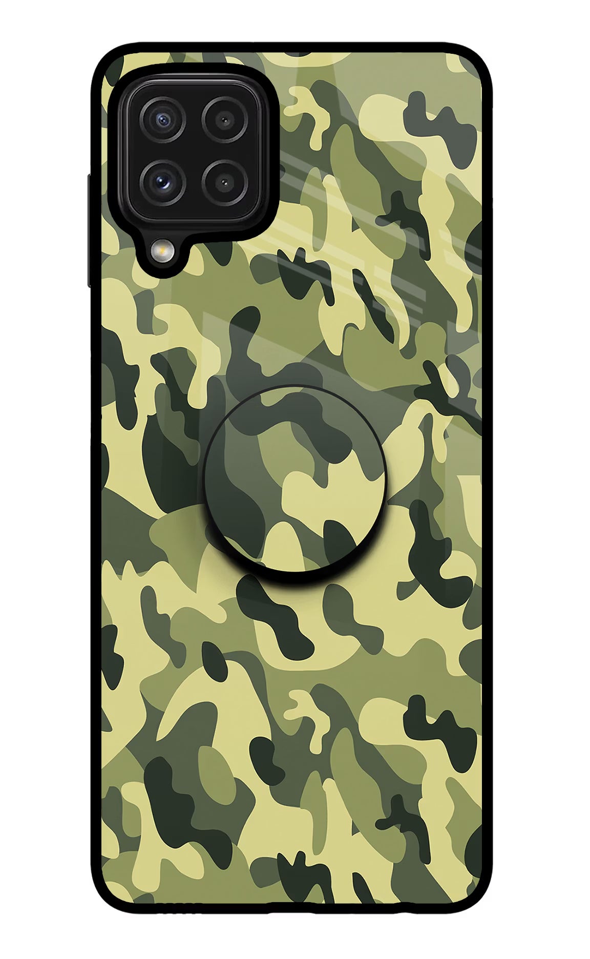 Camouflage Samsung M32 Pop Case by Casekaro