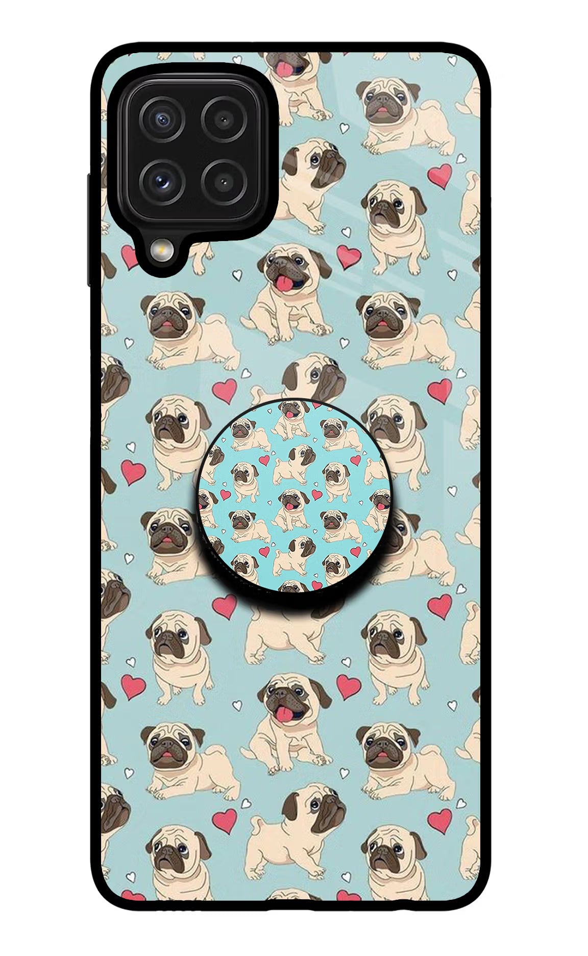 Pug Dog Samsung M32 Pop Case by Casekaro