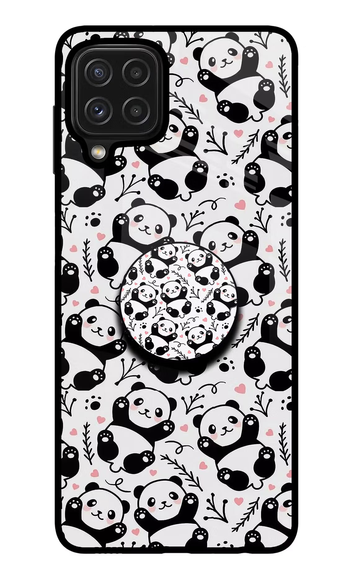 Cute Panda Samsung M32 Pop Case by Casekaro