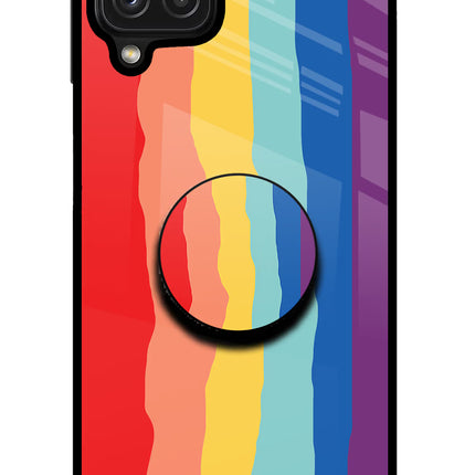 Rainbow Samsung M32 Pop Case by Casekaro
